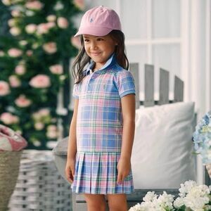 Polo Ralph Lauren Plaid Dress Girls Size 4